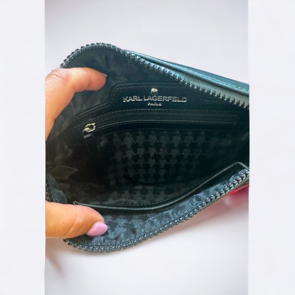 Karl Lagerfeld Paris - Amour Signature Patch Belt Bag. OUT OF STOCK ONLINE - Picture 3 of 3